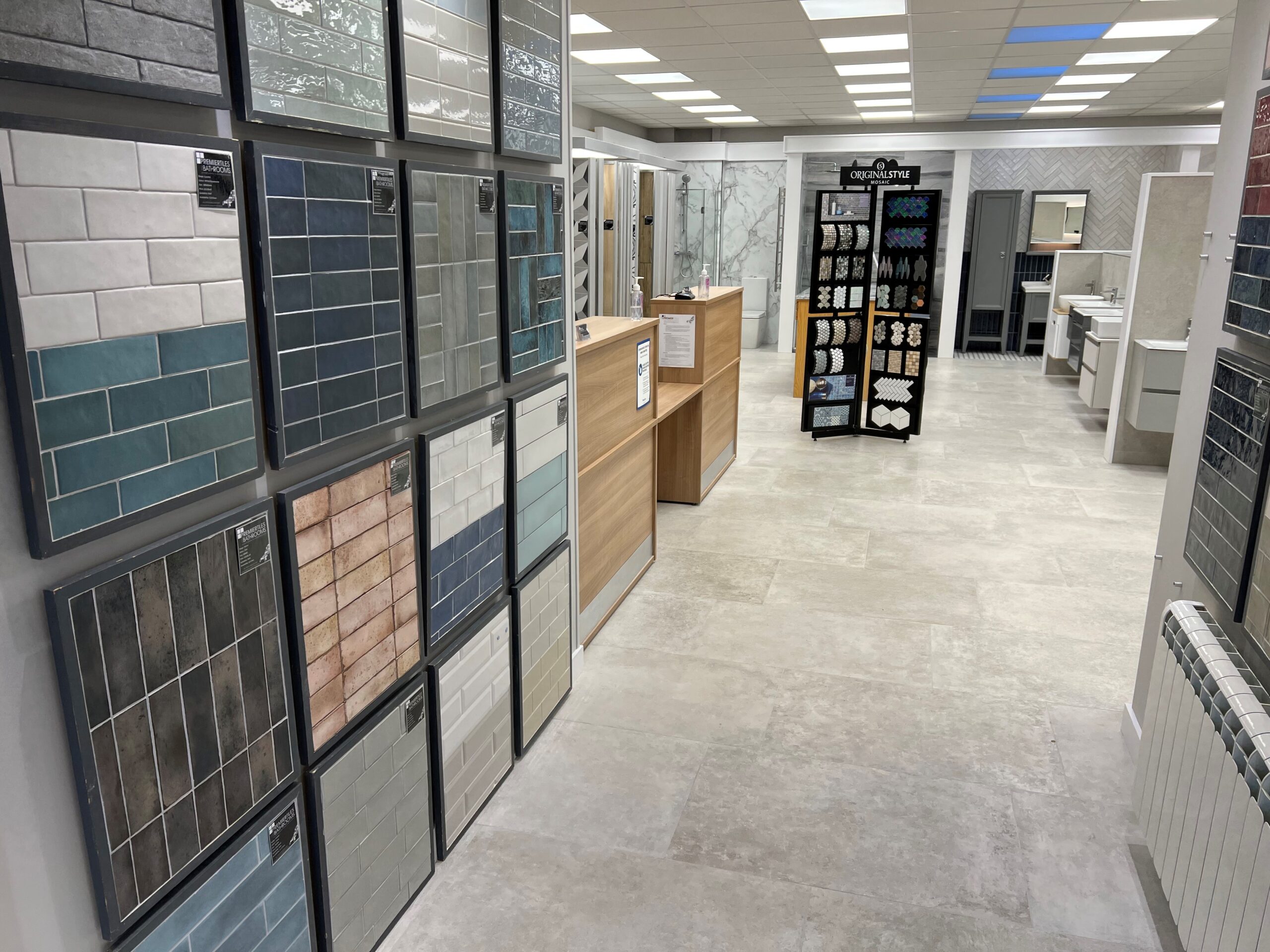 Premier Tiles showroom, Falmouth Cornwall